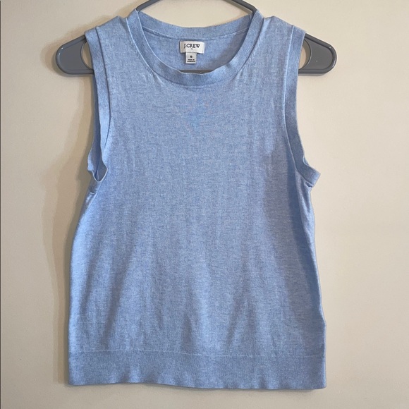 J. Crew Factory Tops - J. Crew Factory Cotton Sky Blue Muscle Tee